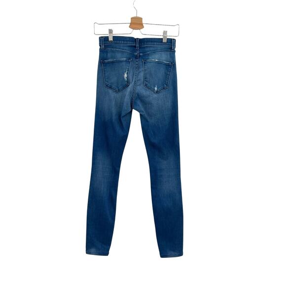 Ayr Skinny Jeans Distressed Denim Stretch Medium Wash Blue Size 25 x 30 - Picture 8 of 14